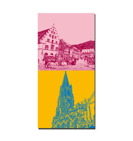 ART-DOMINO® BY SABINE WELZ Leinwandbild - Freiburg - 087-11