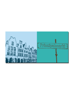 MAGNET-STORIES Münster - Prinzipalmarkt + Schild Prinzipalmarkt