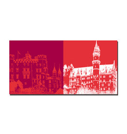 MAGNET-STORIES Picture on canvas - Neuschwanstein - 8603