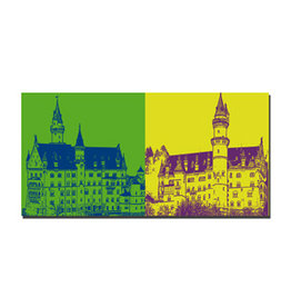 MAGNET-STORIES Picture on canvas - Neuschwanstein - 8607
