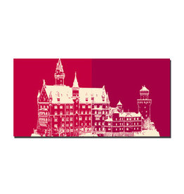 MAGNET-STORIES Picture on canvas - Neuschwanstein - 8609