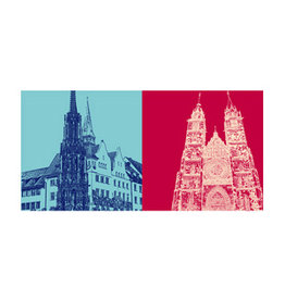 MAGNET-STORIES Picture on canvas - Nuremberg - 7705