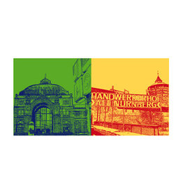 MAGNET-STORIES Picture on canvas - Nuremberg - 7708