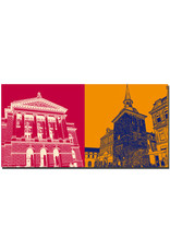 ART-DOMINO® BY SABINE WELZ Oldenburg - State Theater + Lappan Clock Tower