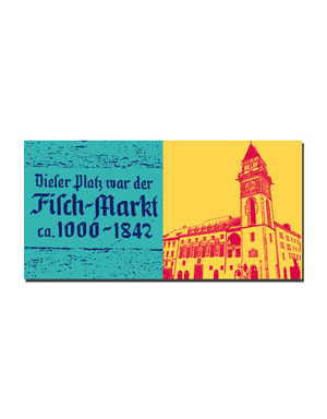 MAGNET-STORIES Passau - Sign Fish Market + Town Hall
