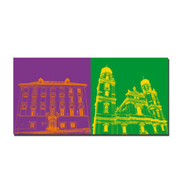 MAGNET-STORIES Picture on canvas - Passau - 8904