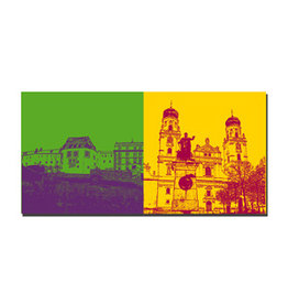MAGNET-STORIES Picture on canvas - Passau - 8911
