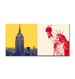 MAGNET-STORIES Picture on canvas - USA - New York - 9034