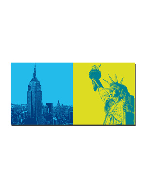MAGNET-STORIES New York - Empire State Building + Freiheitsstatue