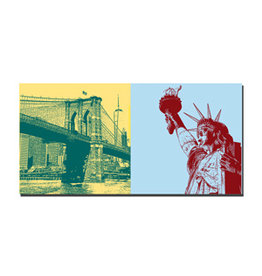 MAGNET-STORIES Picture on canvas - USA - New York - 9039