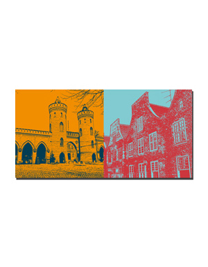 ART-DOMINO® BY SABINE WELZ Potsdam - Nauener Tor + Dutch Quarter