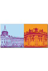 ART-DOMINO® BY SABINE WELZ Potsdam - New Palace + Sanssouci Palace