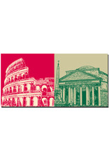 ART-DOMINO® BY SABINE WELZ Rom - Colosseum + Pantheon