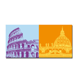 MAGNET-STORIES Picture on canvas - Italy - Rome - 4502