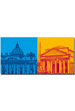 ART-DOMINO® BY SABINE WELZ Rome - St. Peter's Basilica + Pantheon