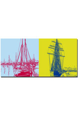 ART-DOMINO® BY SABINE WELZ Rostock - Navire Rostock + Navire Santa Barbara Anna