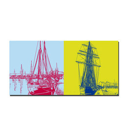ART-DOMINO® BY SABINE WELZ Leinwandbild - Rostock - 3702