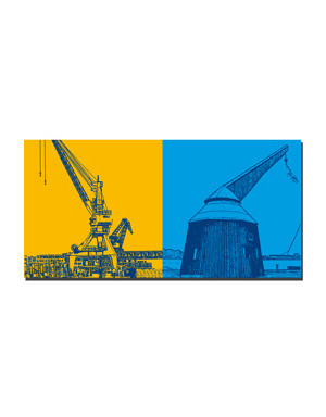 MAGNET-STORIES Rostock - Kräne Hafen + Hafentretkahn