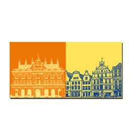 ART-DOMINO® BY SABINE WELZ Leinwandbild - Rostock - 3708
