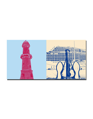 MAGNET-STORIES Warnemünde - Phare + Ancre, b. Ruelle, Rostock