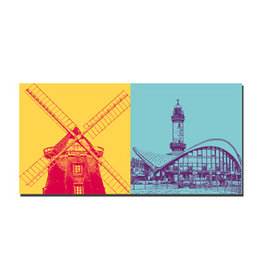 MAGNET-STORIES Leinwandbild - Warnemünde - 3711