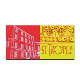 ART-DOMINO® BY SABINE WELZ Leinwandbild - Frankreich - Saint Tropez - 5502