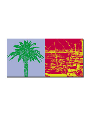 MAGNET-STORIES Saint Tropez - Palm + Voiliers dans le port