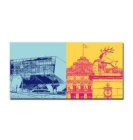 MAGNET-STORIES Picture on canvas - Stuttgart - 2922