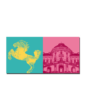 MAGNET-STORIES Stuttgart - "Cheval de campagne" + Château Solitude