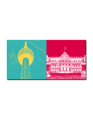 MAGNET-STORIES Stuttgart - TV tower + New Castle