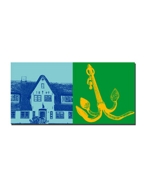 MAGNET-STORIES Sylt - Friesenhaus 1849 zur Alten Dorfschmiede + Anker in List
