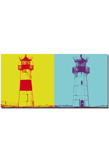 ART-DOMINO® BY SABINE WELZ Sylt - Lighthouse List-East + Lighthouse List-West