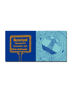 MAGNET-STORIES Sylt - Sign Westerland + Ground cover Westerland