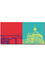 MAGNET-STORIES Tegernsee - Blick Tegernsee + Wallberg, Heilig Kreuz-Kirche