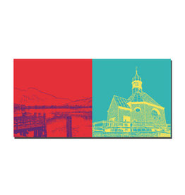 MAGNET-STORIES Picture on canvas - Tegernsee - 83604