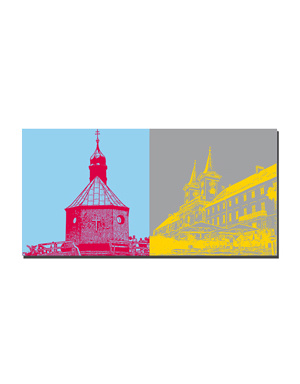 MAGNET-STORIES Tegernsee - Wallberg, Holy Cross Church + Tegernsee monastery building