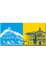 ART-DOMINO® BY SABINE WELZ Tegernsee - Bad Wiessee Town Hall + Tegernsee - Town Hall