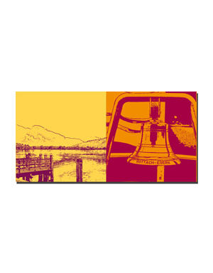 MAGNET-STORIES Tegernsee - View Tegernsee + Boat bell Rottach-Egern