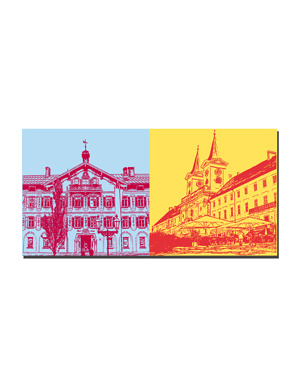 MAGNET-STORIES Tegernsee - Mairie de Tegernsee + Bâtiment du monastère de Tegernsee