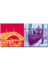 ART-DOMINO® BY SABINE WELZ Venice - L'accademia bridge + Gondola