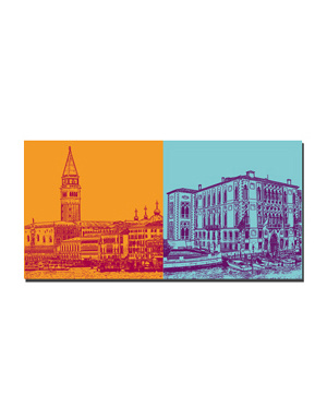 MAGNET-STORIES Venedig - Skyline Venedig + Palazzo Cavelli-Franchetti