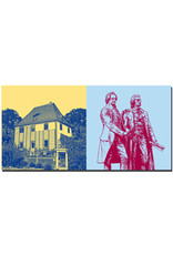 ART-DOMINO® BY SABINE WELZ Weimar - La maison de jardin de Goethe + Monument Goethe et Schiller