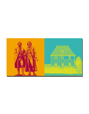 MAGNET-STORIES Weimar - Goethe and Schiller monument + Goethe's garden house