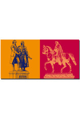 MAGNET-STORIES Weimar - Goethe und Schiller Denkmal mit Sockel + Karl-August von Sachsen-Weimar-Eisenach