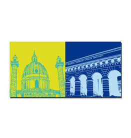 MAGNET-STORIES Picture on canvas - Austria - Vienna - 4207