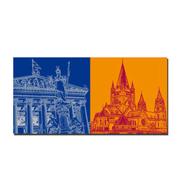 MAGNET-STORIES Picture on canvas - Austria - Vienna - 4208