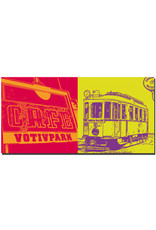 ART-DOMINO® BY SABINE WELZ Vienne - Motif de scène + Train spécial tram