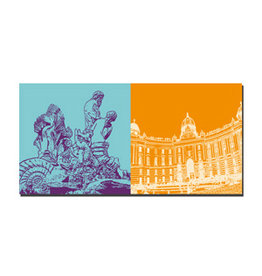 MAGNET-STORIES Picture on canvas - Austria - Vienna - 4226