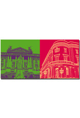 ART-DOMINO® BY SABINE WELZ Wiesbaden - Schillerdenkmal / Hessisches Staatstheater + Hessischer Landtag / Stadtschloss