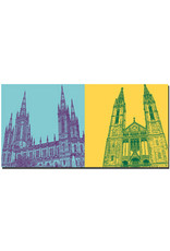 ART-DOMINO® BY SABINE WELZ Wiesbaden - Marktkirche + Marktkirche Eingang